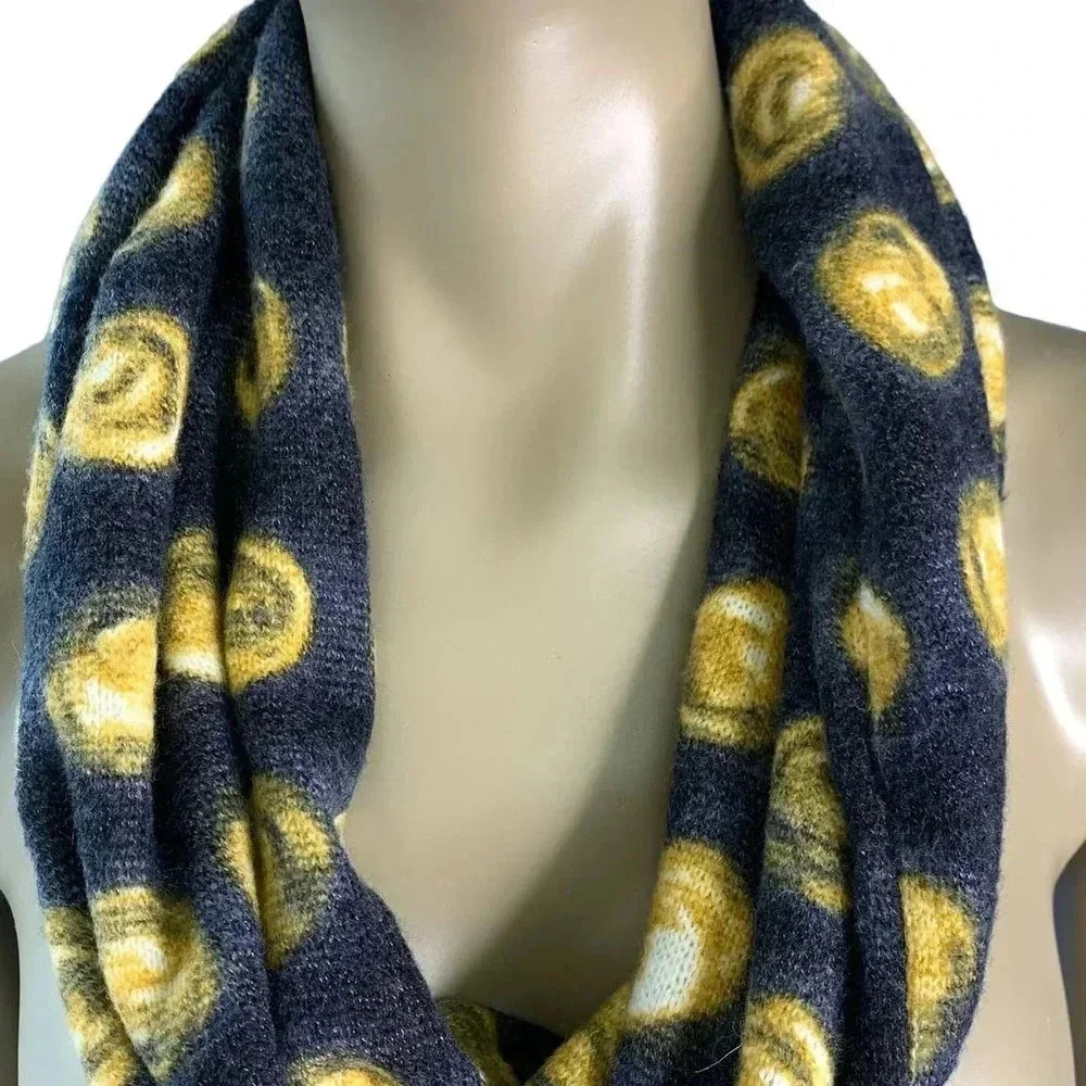 Anthropologie Madison 88 Women's Wool Blend Cowl Snood Head Knit Scarf One Size